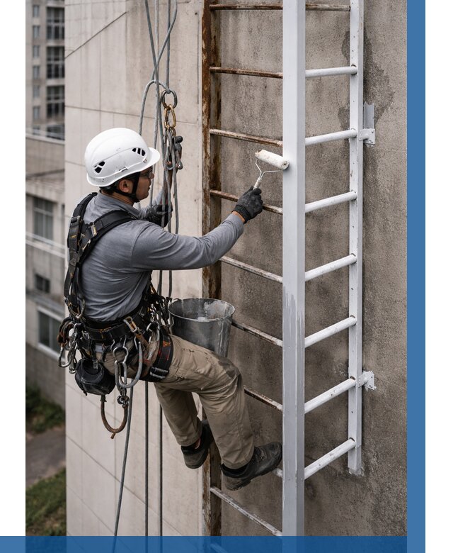 Покраска пожарных лестниц в Жигулёвске от 4554 р. | ВЫСОТНИК-Жгл
