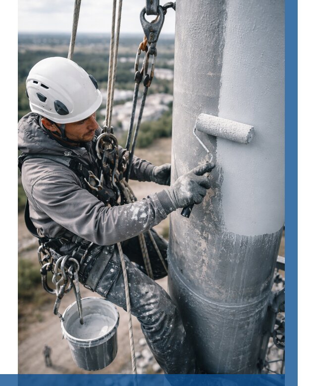 Покраска мачт связи под ключ в Жигулёвске от 860 р. | ВЫСОТНИК-Жгл