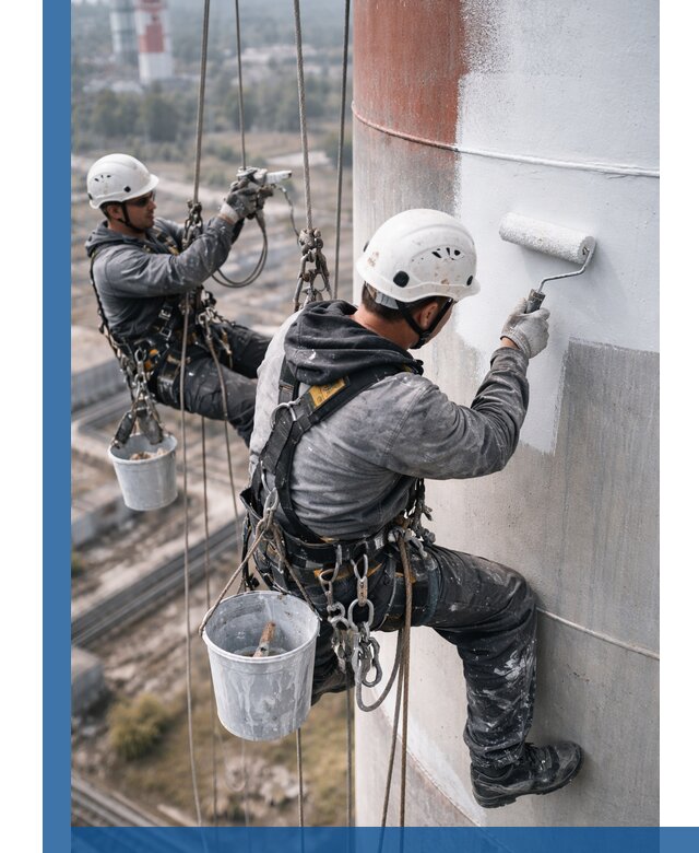 Покраска дымовых труб в Жигулёвске: антикоррозийная защита и восстановление