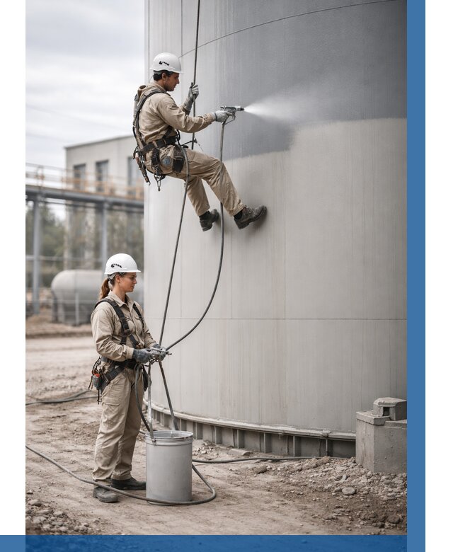 Покраска резервуаров в Жигулёвске от 1214 р. | ВЫСОТНИК-Жгл — заказать