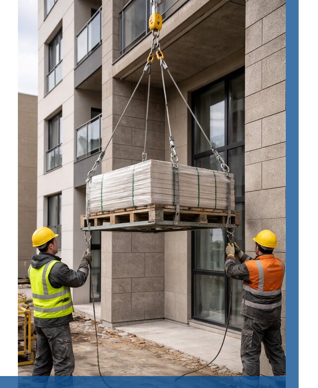 Подъем керамогранита на этаж в Жигулёвске от 3542 р. | ВЫСОТНИК-Жгл