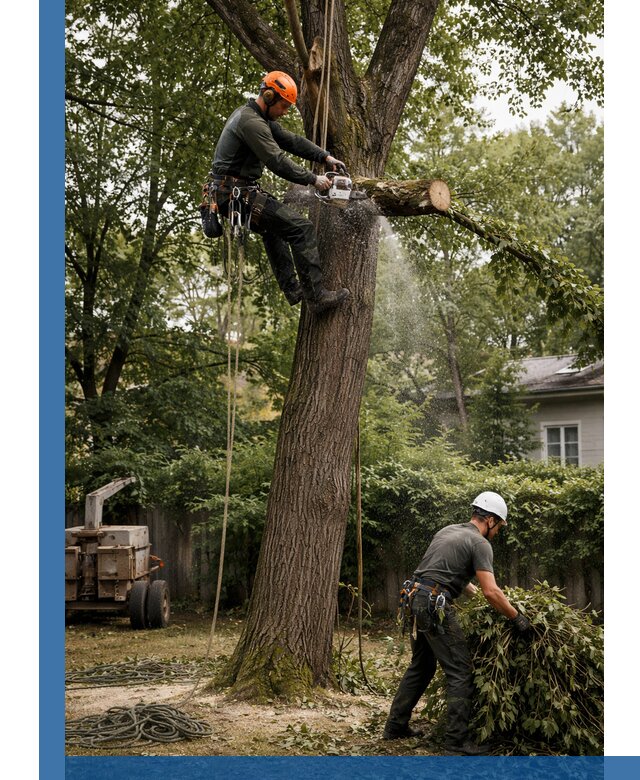 Кронирование деревьев в Жигулёвске, безопасная высотная обрезка