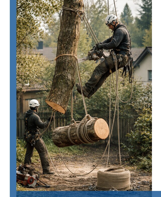 Валка деревьев частями в Жигулёвске, безопасно и аккуратно