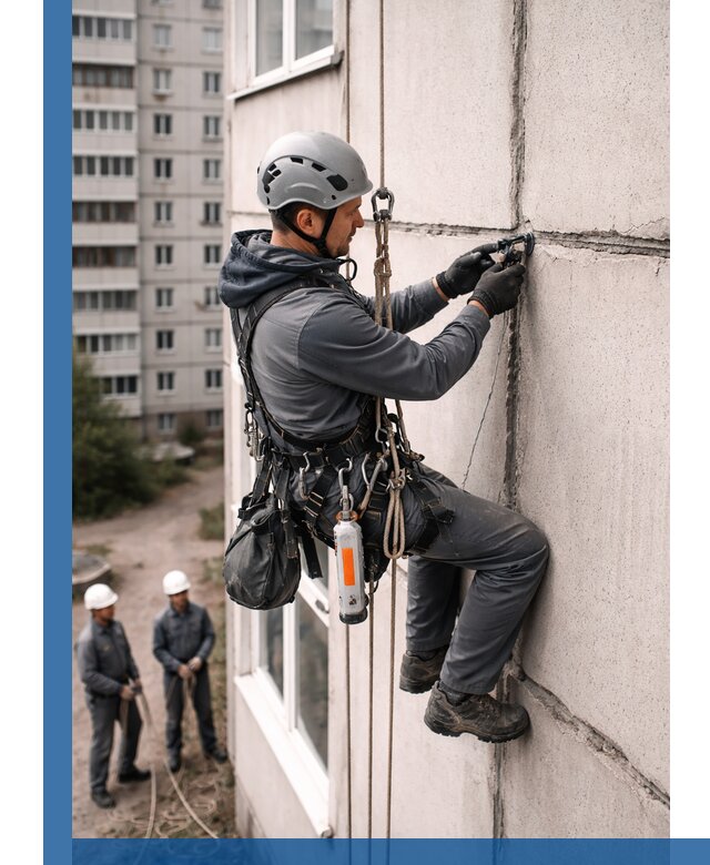 Обследование межпанельных швов и герметизация в Жигулёвске