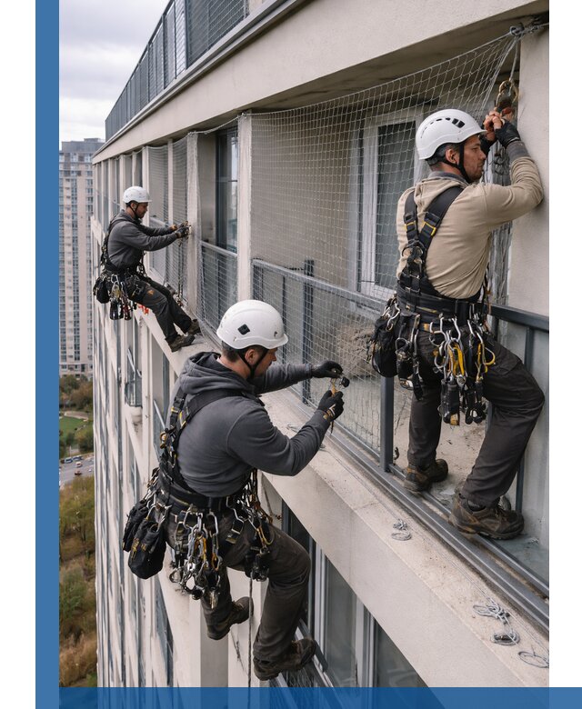 Профессиональный монтаж защитной сетки от птиц в Жигулёвске